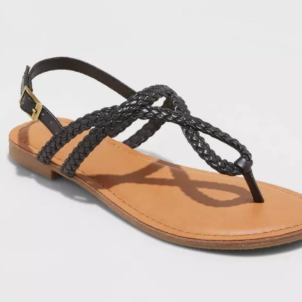 Ankle Strap Sandals - Universal Thread Black 6.5